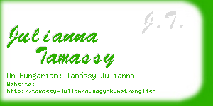 julianna tamassy business card